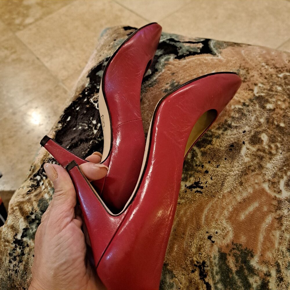 Vintage red Caressa pumps